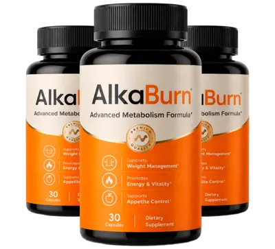 AlkaBurn™ Advanced Metabolism Formula bottles